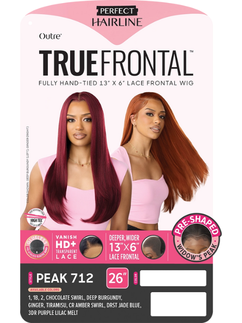 Outre Perfect Hairline TrueFrontal Fully Hand-Tied 13X6  PEAK712 Lace Front Wig