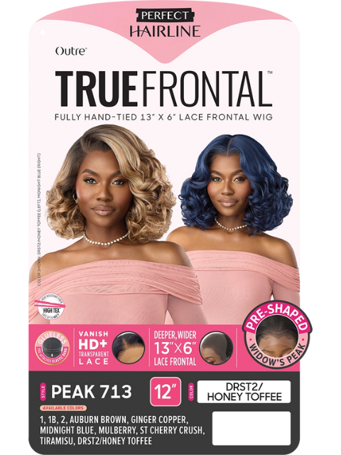 Outre Perfect Hairline TrueFrontal Fully Hand-Tied 13X6  PEAK713 Lace Front Wig