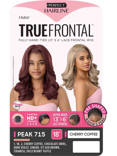 Outre Perfect Hairline TrueFrontal Fully Hand-Tied 13X6  PEAK 715"  Lace Front Wig