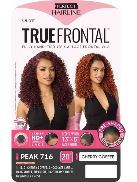 Outre Perfect Hairline TrueFrontal Fully Hand-Tied 13X6- PEAK 716" Lace Front Wig