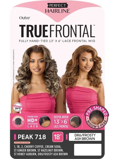 Outre Perfect Hairline TrueFrontal Fully Hand-Tied 13X6 PEAK 718" Lace Front Wig