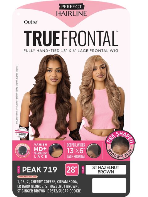 Outre Perfect Hairline TrueFrontal Fully Hand-Tied 13X6  PEAK 719" Lace Front Wig