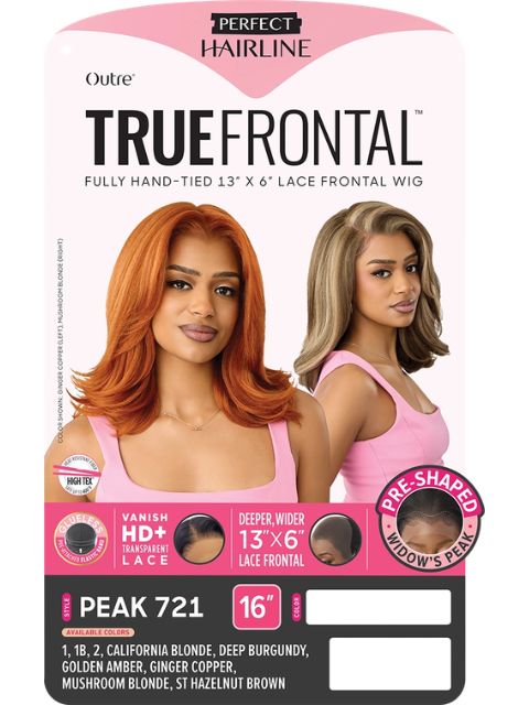 Outre Perfect Hairline TrueFrontal Fully Hand-Tied 13X6  PEAK 721" Lace Front Wig