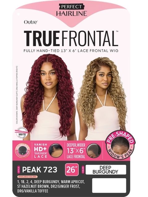 Outre Perfect Hairline TrueFrontal Fully Hand-Tied 13X6 PEAK 723" Lace Front Wig