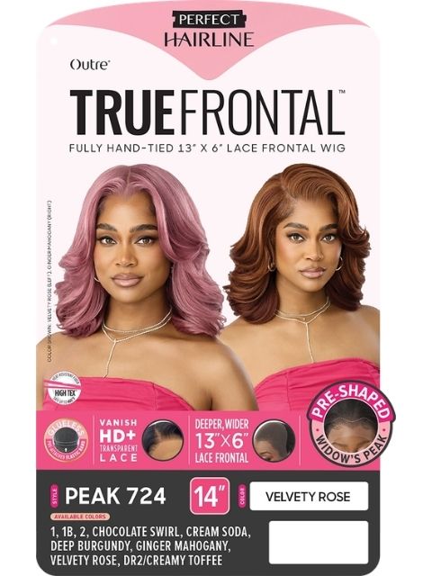 Outre Perfect Hairline TrueFrontal Fully Hand-Tied 13X6 PEAK 724" Lace Front Wig