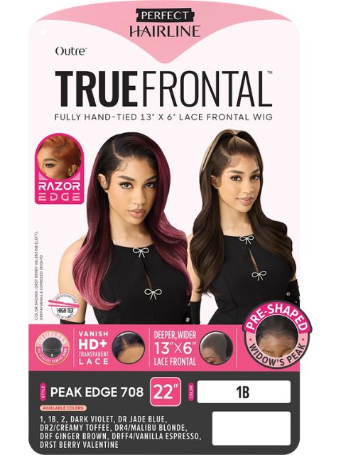 Outre Perfect Hairline TrueFrontal Fully Hand-Tied 13X6  Lace Front Wig  - PEAK EGDE708