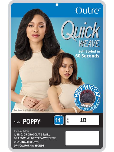 Outre Quick Weave POPPY" Half Wig