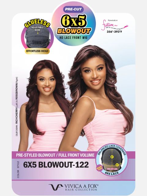 Vivica A Fox Pre-Cut 6x5 Blowout Deeep Lace Front Wig-BODY WAVE"