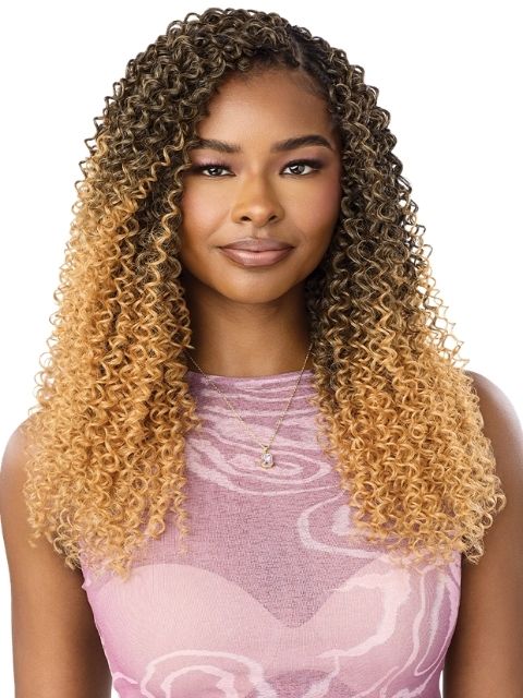 Outre Purple Pack Brazilian Bundle Feather Crochet Braid(Pre-Loop)- FEATHER CROCHET WATERWAVE