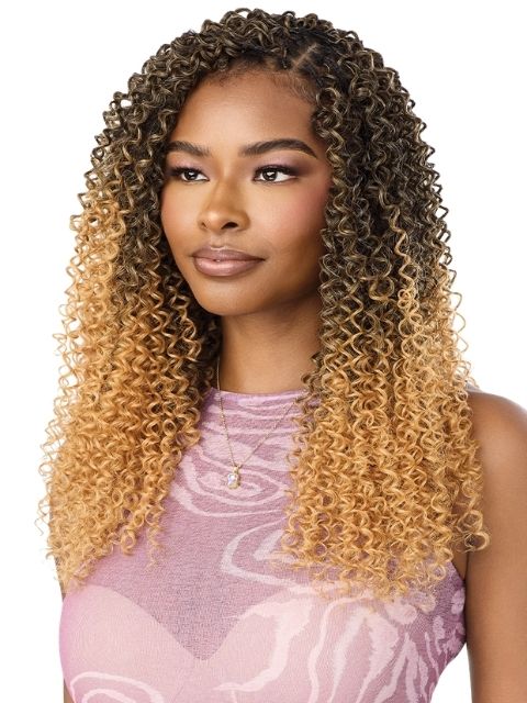 Outre Purple Pack Brazilian Bundle Feather Crochet Braid(Pre-Loop)- FEATHER CROCHET WATERWAVE
