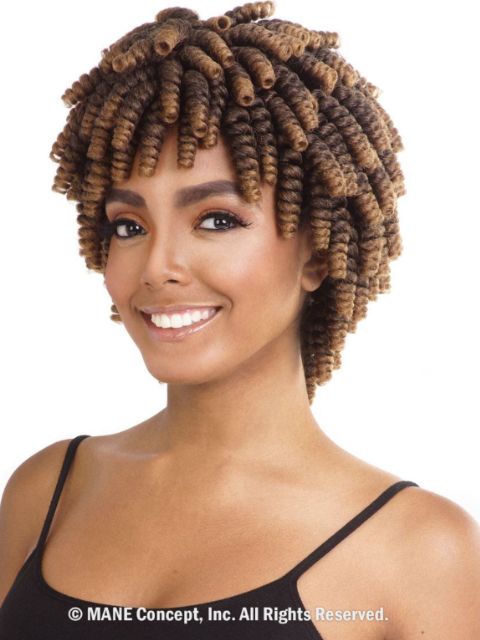 Mane Concept Afri Naptural Quick Curlon ALLIE CURL Crochet Loop Braid 10 QCA10