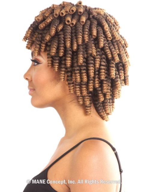 Mane Concept Afri Naptural Quick Curlon ALLIE CURL Crochet Loop Braid 10 QCA10