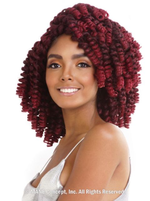 Mane Concept Afri Naptural Quick Curlon CASSIE CURL Crochet Loop Braid 20 QCC20