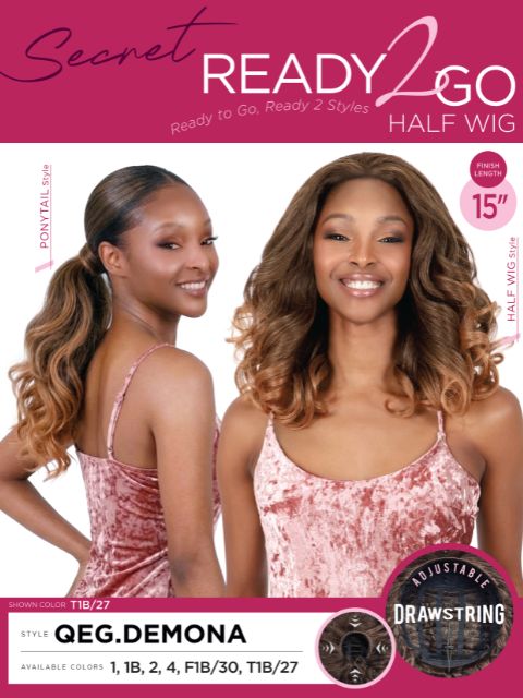 Motown Tress Secret Ready2Go Half Wig - QEG.DEMONA
