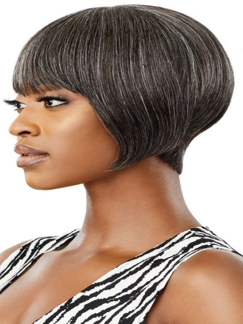 Outre Fab & Fly Gray Glamour 100% Human Hair Wig - HARRIET