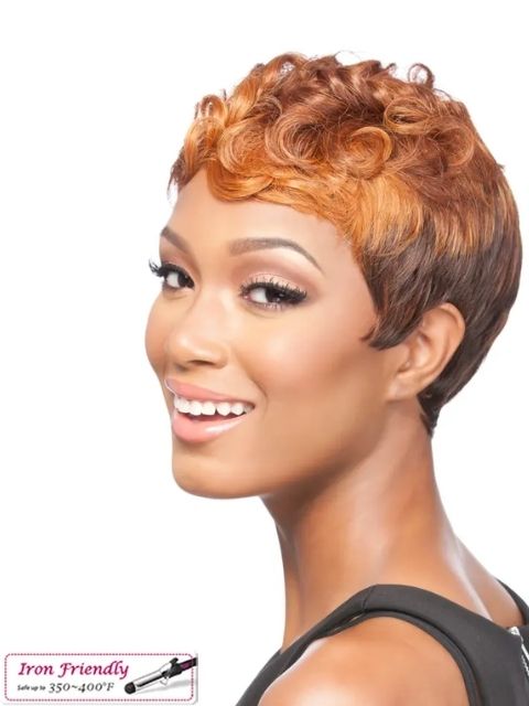 Its a Wig Quality Iron Friendly Q PIETTRA" Full Wig