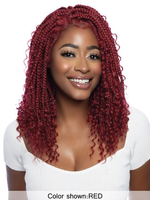 Mane Concept HD Inspire Braid 4x4 Free Part Lace Front Wig - RCHB210 BOHO BOX BRAID 16"