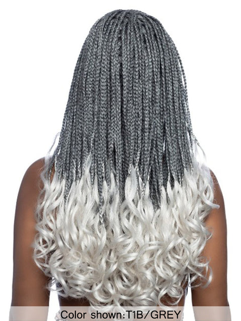 Mane Concept HD Inspire Braid 4x4 Free Part Lace Front Wig - RCHB212 BOUNCY FRENCH CURL 24"