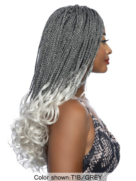 Mane Concept HD Inspire Braid 4x4 Free Part Lace Front Wig - RCHB212 BOUNCY FRENCH CURL 24"