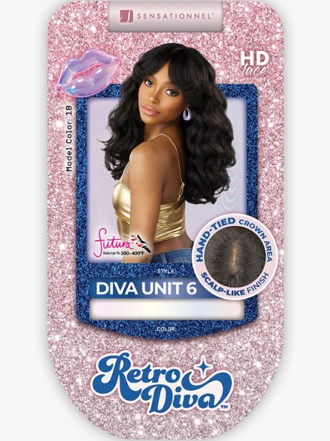 Sensationnel Retro Diva HD DIVA UNIT 6" Lace Parting Wig