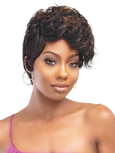 SALE!  Janet Collection Lavish 100% Virgin Human Hair RILEY Wig
