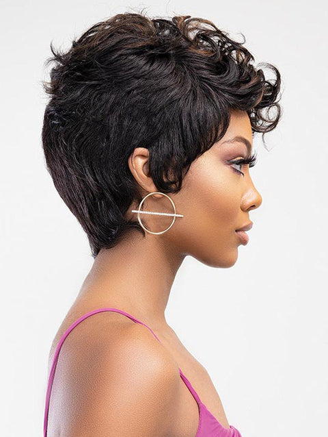SALE!  Janet Collection Lavish 100% Virgin Human Hair RILEY Wig