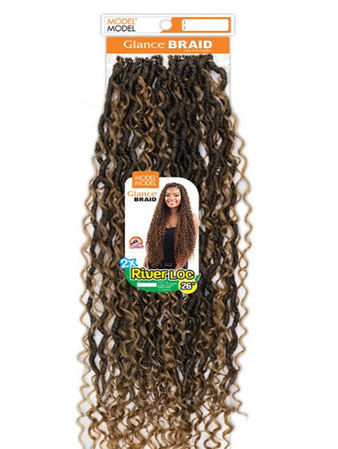 Model Model Glance 2X RIVER LOC Crochet Braid 26"