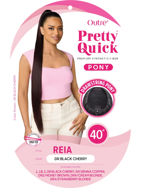 Outre Pretty Quick-Pony Drawstring Ponytail -REIA