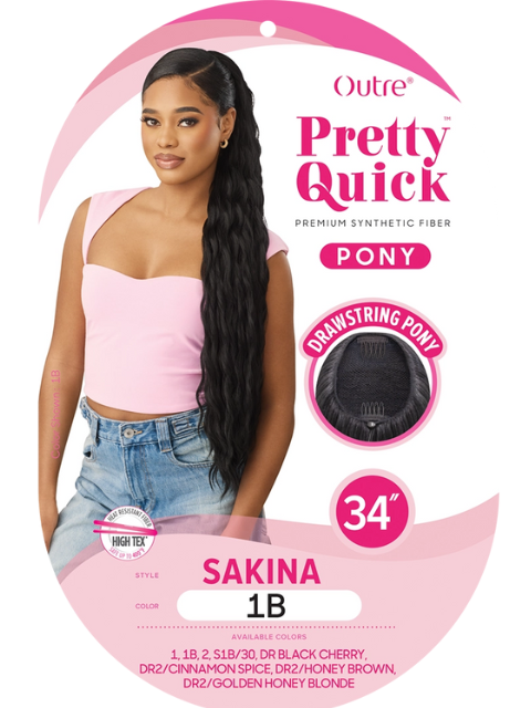 Outre Pretty Quick-Pony Drawstring SAKINA Ponytail