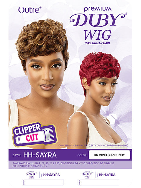 Outre Premium Duby Clipper Cut Human Hair Wig - SAYRA