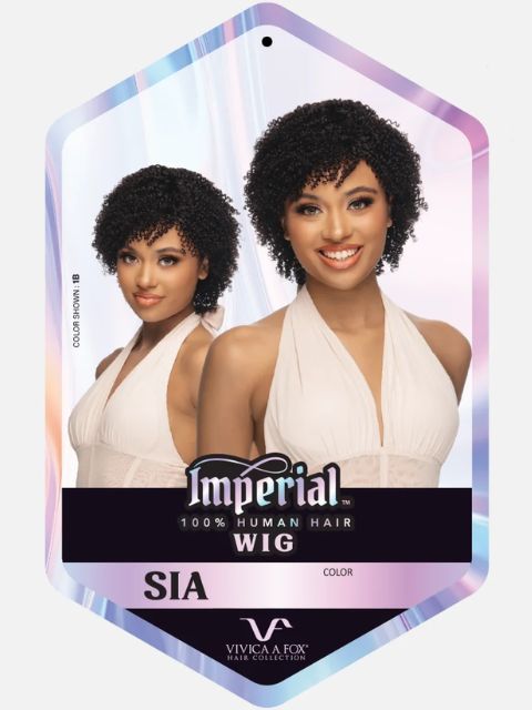Vivica A Fox Imperial 100% Human Hair Full Wig -SIA