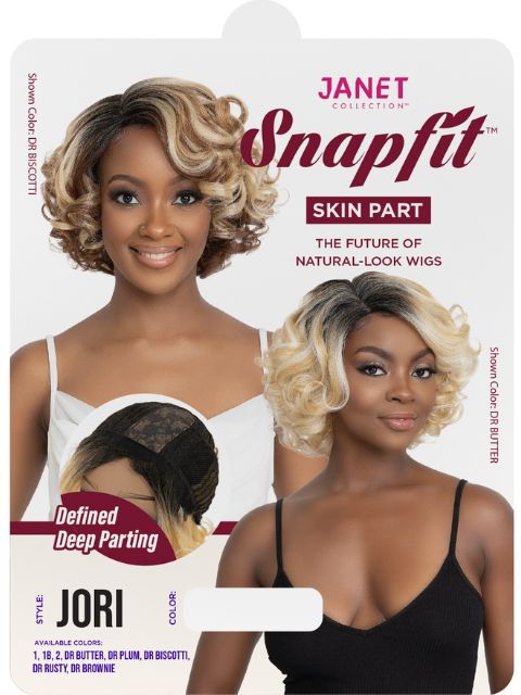 Janet Collection Snapfit Skin Part  Natural Looking Everyday Deep Part Wig - JORI