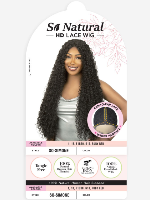 R&B Collection So Natural Blended Human Hair SO-SIMONE HD Lace Wig