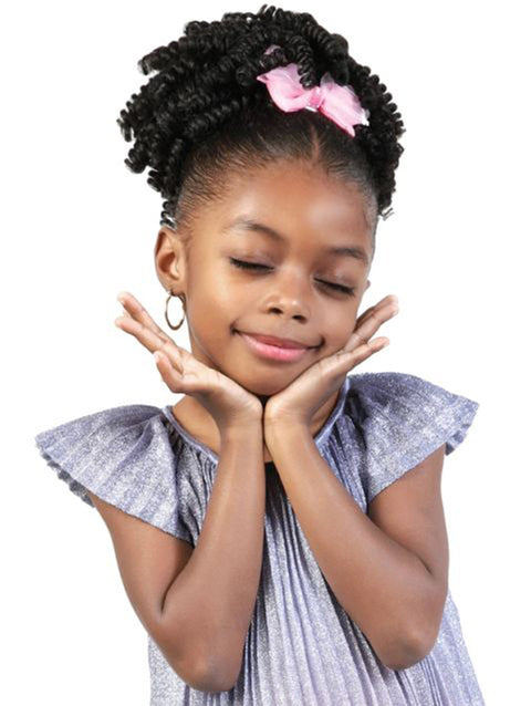 Motown Tress Kidikidi Drawstring Ponytail FLUFFY SPRING 7" Spring Curl