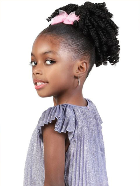 Motown Tress Kidikidi Drawstring Ponytail FLUFFY SPRING 7" Spring Curl