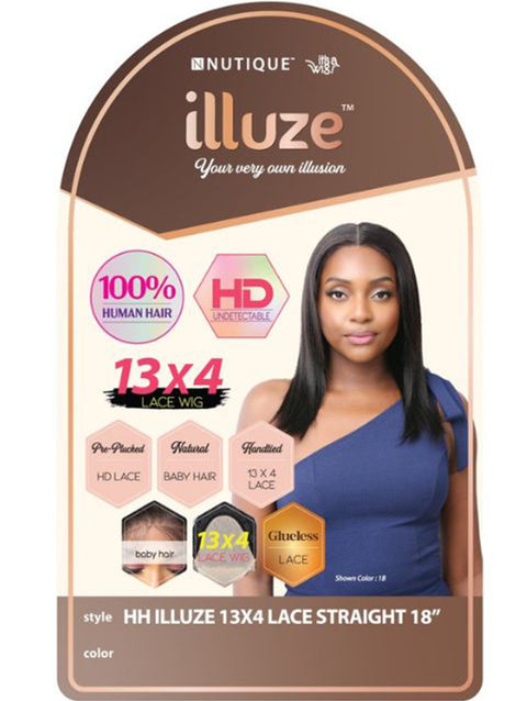 Nutique Illuze HD Undetectable Human Hair 13x4 Lace Front Wig  STRAIGHT 18"