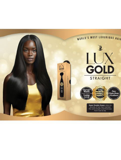 Harlem 125 Premium Human Hair Remy Bundle- LUX GOLD- STRAIGHT (LGS)