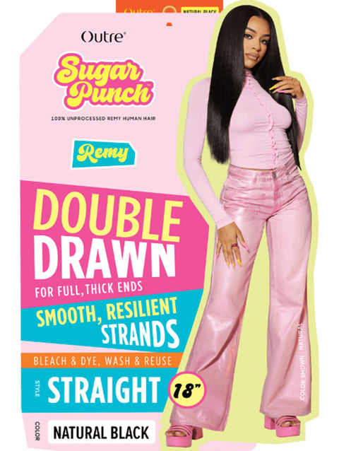 Outre SugarPunch 100% Unprocessed Remy Human Hair Weaves - STRAIGHT