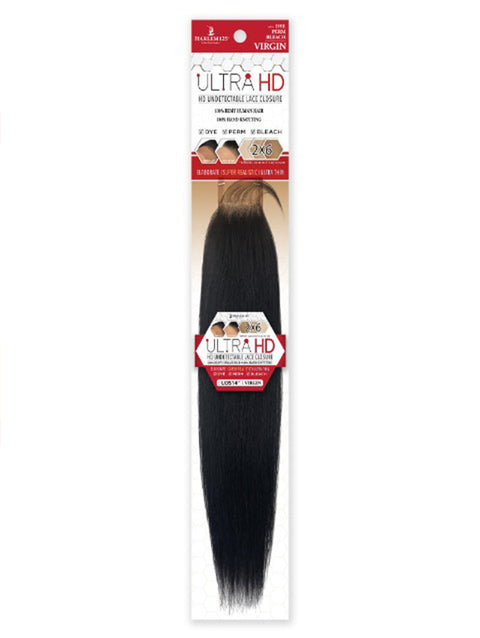 Harlem 125 100% Human Hair 2x6 HD Undetectable Lace Closure -STRAIGHT (UDS)