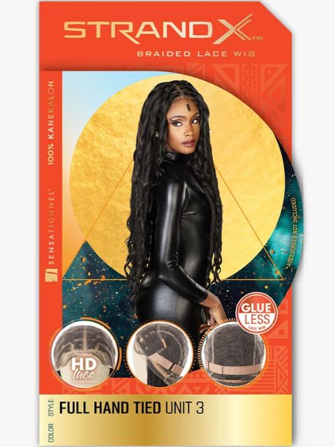 Sensationnel Strand X Braided STRAND X_FULL HAND-TIED UNIT 3" HD Lace Wig