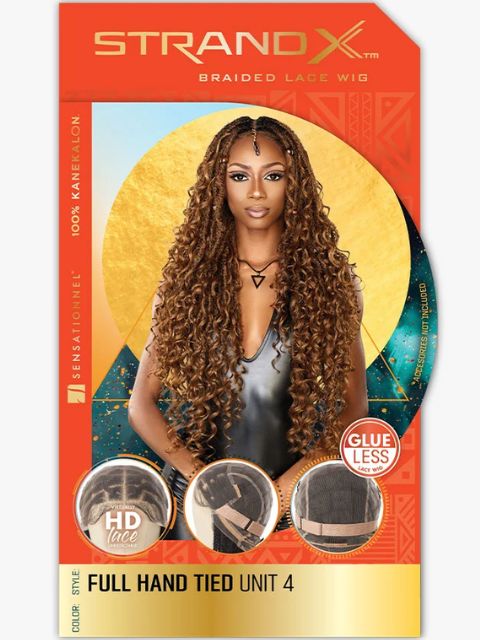 Sensationnel Strand X Braided STRAND X_FULL HAND-TIED UNIT 4" HD Lace Wig