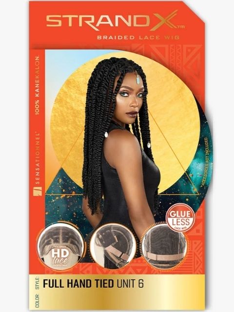Sensationnel Strand X Braided HD Lace Wig-STRAND X_FULL HAND-TIED UNIT 6"