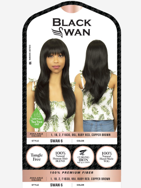 R&B Collection Black Swan Blended Human Hair Wig - SWAN6