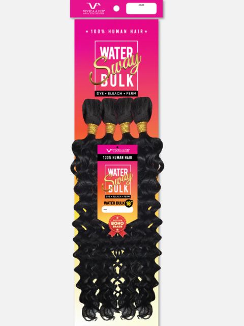 Vivica A Fox Sway 100% Human Hair Weave WATER BULK 18"