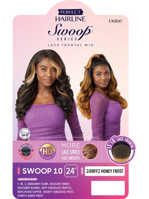 Outre Perfect Hairline Swoop Series HD Transparent Lace Front Wig - SWOOP10