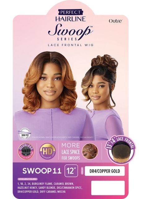 Outre Perfect Hairline Swoop Series HD Transparent Lace Front Wig - SWOOP11