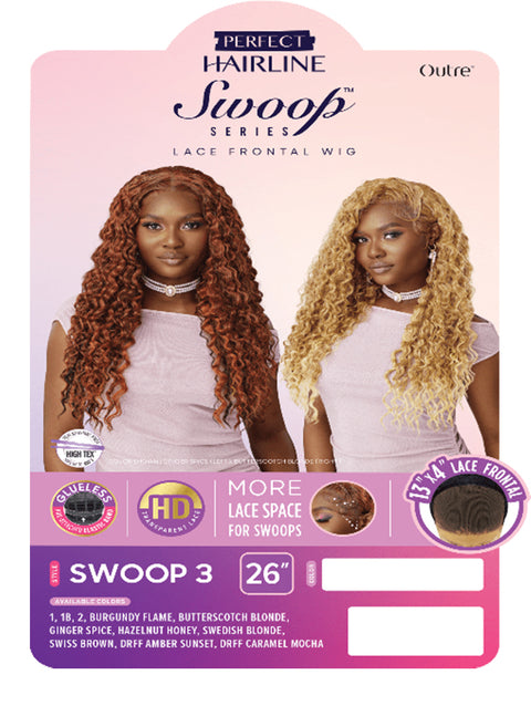 Outre Perfect Hairline Swoop Series HD Transparent Lace Front Wig - SWOOP3