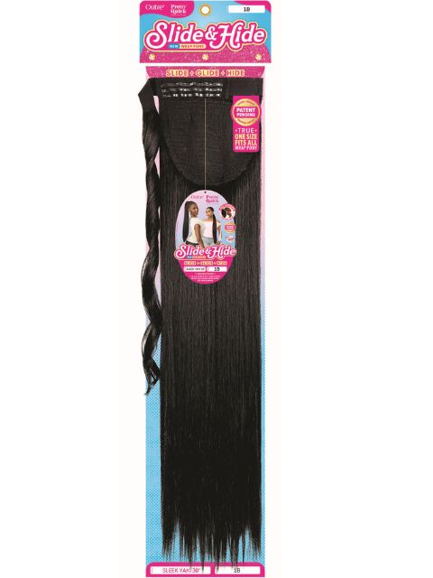 Outre Pretty Quick Slide and Hide Premium Synthetic SLEEK YAKI 30" Ponytail