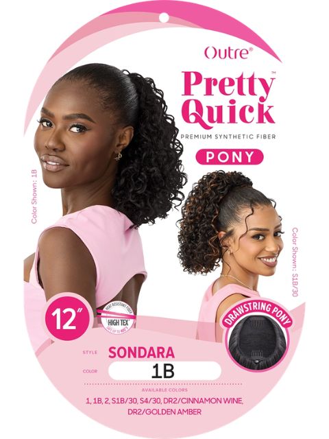 Outre Pretty Quick-Pony Drawstring SONDARA" Ponytail