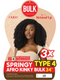 [VALUE PACK] Outre X-Pression Twisted Up Crochet Braid 3X SPRINGY TYPE 4 KINKY BULK 34-10pcs